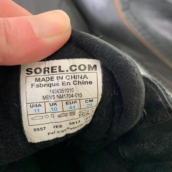 Sorel Men’s Cheyanne Waterproof Lace-up Boots in Black Size 11 Gorpcore - Picture 8 of 9